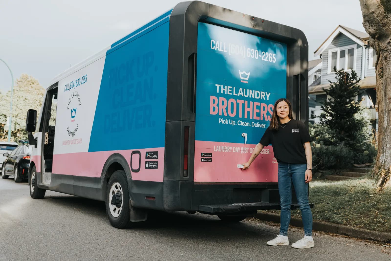 Laundry Brothers service truck in Pitt Meadows.